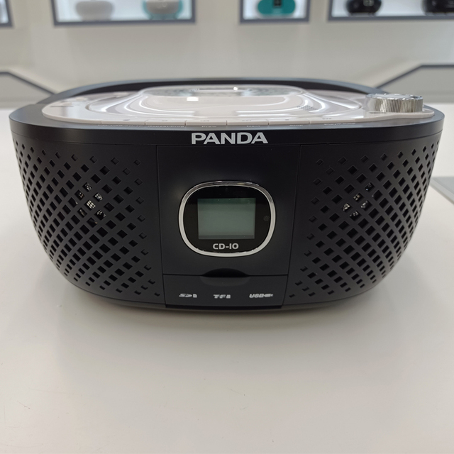 Portable CD Player Boombox With FM Radio USB AUX Input and Earphone Jack Output Sound Speaker & Audio Player Black