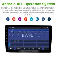 Stereo Universal Audio Android Mobil Layar 7/9/10 Inci 6 + 128GB dengan GPS 4G WIFI Kamera Cadangan Carplay