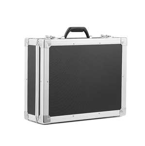 Zweifarbiges Aluminium gehäuse mit anpassbarem tragbarem Zupfschaum-Innen werkzeug koffer mit Schloss - Product Image 1