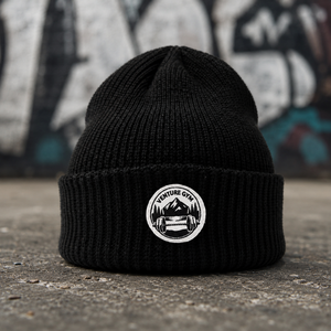 Servicio de Logotipo Personalizado, Gorro de Punto con Parche de Cuero Bordado OEM, Gorro de Invierno al por Mayor de Fábrica, Alta Calidad, MOQ Bajo - Product Image 4