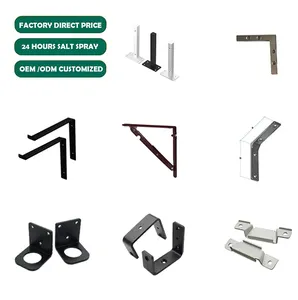 OEM Custom Corner Connecting Brackets Wall Mounting Support Metal Angle Shelf
