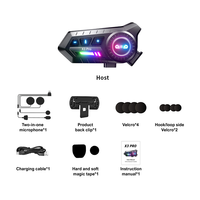 Casque de moto transfrontalier X3pro multi-marques avec interphone, réduction active du bruit, étanche IP67, unisexe, pour le sport