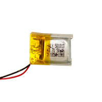 Baterai Earbud Mini Kecil 3.7v 581013 30mah 35mah 40mah 50mah Baterai Lipo Isi Ulang untuk Earphone Nirkabel