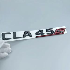 Chrome pour <span class=keywords><strong>Mercedes</strong></span> CLA 45 S AMG C117 C118 CLA45S TURBO <span class=keywords><strong>coffre</strong></span> de voiture Badge emblème Logo autocollant lettres Auto accessoires - Product Image 3
