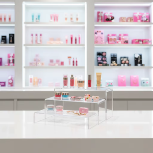 Étagère de présentation de bureau en acrylique transparent moderne personnalisée en forme de U, facile à assembler, épaisseur 5 mm - Product Image 4