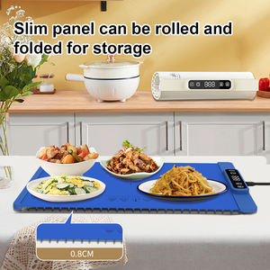 Contrôle de la température réglable nouveau tapis de plateau de réchauffement des aliments électrique Portable pliable Silicone chauffe-aliments chauffe-température - Product Image 2