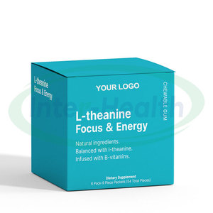 Ausreson OEM Vitamine L Théanine Chewing-gum Supplément pour la santé du cerveau Energy Focus Menthe L-Theanine Focus and Energy Gum - Product Image 2