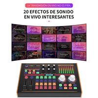 Kit de microphone d'enregistrement musical USB BT N8 48V avec carte son et mixeur audio avec fonction d'annulation du bruit pour studio de podcast