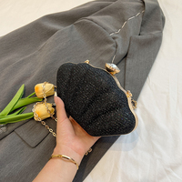 Tas Malam Bentuk Kerang Model Terbaru Populer, Tas Selempang Fashion, Cocok untuk Acara dan Pesta