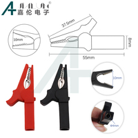 JIALUN High Quality Copper Alligator Clip Test Clips Instrument Meter Current Power Clips Fit 4mm Banana Plug