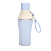 Bouteille d'eau isotherme sous vide en acier inoxydable de 20 oz avec paille, gobelet de voyage portable, logo personnalisé, vente en gros promotionnelle