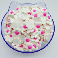 Fleur à cinq pétales bricolage crème colle résine accessoires à la main épingle à cheveux Crochet boucle Patch résine fleur pour la décoration