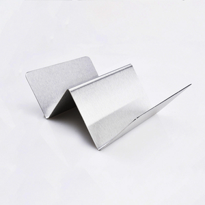 Stylish <span class=keywords><strong>restaurant</strong></span> custom metal stainless steel food truck taco tray plate shell rack stand holder set of 2/3/4 pack taco rack - Product Image 4