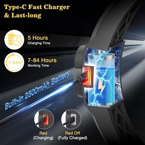 MoKo 2-Pack impermeable LED Head Lamp linterna ajustable 14 modos diseño curvo ligero para correr al aire libre recreación - Product Image 1