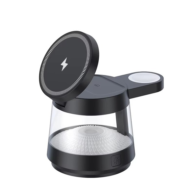 3 in 1 Charging Station 25W CE Certified Magnetic Wireless Charger Foldable Fast Charger Stand Holder for Phone Watch Earbuds