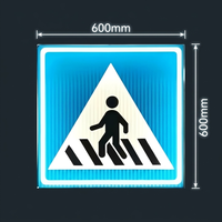 Signalisation de passage piétonnier à transmission de lumière LED pour les routes urbaines