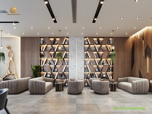 Plans de design d'intérieur pour café <span class=keywords><strong>chic</strong></span> et lounge, mobilier de salon d'hôtel personnalisé, ensemble table et chaises, comptoir de bar moderne pour <span class=keywords><strong>restaurant</strong></span> - Product Image 6