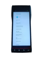 Terminal de point de vente portable Android 9 d'occasion avec imprimante d'étiquettes intégrée