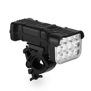 <b>Bicycle</b> Headlight 12 LED IPX4 Rechargeable Digital Display Mountain Bike Light - Product Image 5