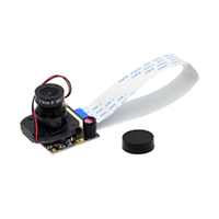 Caméra fisheye de vision nocturne Raspberry Pi 4 5MP OV5647 avec objectif à focale réglable 70/95/160 degrés