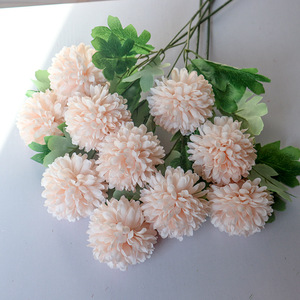 Fleur artificielle de chrysanthème en soie populaire, réaliste, à deux têtes, pour décoration de mariage, maison et hôtel - Product Image 4