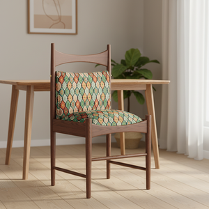 Silla de Comedor Moderna de Lujo de Madera Maciza Estilo Mediados de Siglo, Respaldo Nórdico Francés, Ecológica, para Sala de Estar, Hogar, Hotel, Restaurante - Product Image 2