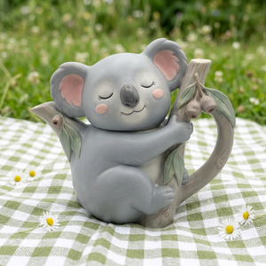 Teiera in Ceramica a Forma di Koala Personalizzata, Teiera 3D a Forma di Animale, Infusore Kawaii per Tè e Caffè, Vendita all'Ingrosso - Product Image 1