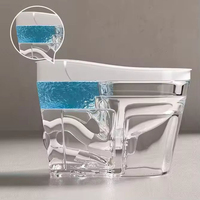 WC intelligent à chasse d'eau automatique, avec bidet intégré, électrique, à poser au sol, pour projets hôteliers, directement de l'usine