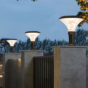 LED Solar Pilar Linterna Luz Exterior Impermeable Buen Precio Lámpara Solar Columna <span class=keywords><strong>Cabeza</strong></span> Luz Nocturna para Jardín - Product Image 1