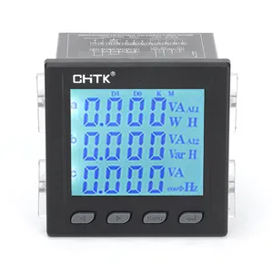 Lcd/Led Driefasige Multifunctionele Meter Met Rs485 Voor Slimme Meter Meetinstrument Voor Schakelapparatuur Elektrische Kast