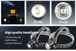 Lampe frontale rechargeable 2 en 1 Fourniture d'usine Lampe frontale personnalisée Lampe frontale rechargeable <span class=keywords><strong>Led</strong></span> 300m <span class=keywords><strong>longue</strong></span> portée Lampe <span class=keywords><strong>de</strong></span> vélo <span class=keywords><strong>phare</strong></span> pour la chasse - Product Image 5