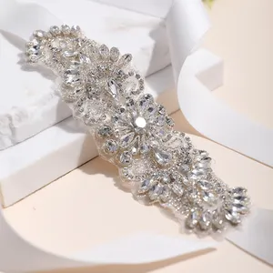 Rhinestone cô dâu Sash vành đai Váy Phụ kiện đám cưới cô dâu thắt lưng