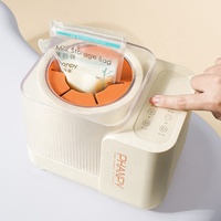 Ménage Usb Portable Chauffe-Biberon Numérique Électrique Modulateur De Lait Sans Eau Secouant Mélangeur Pour L'alimentation En Lait En Poudre