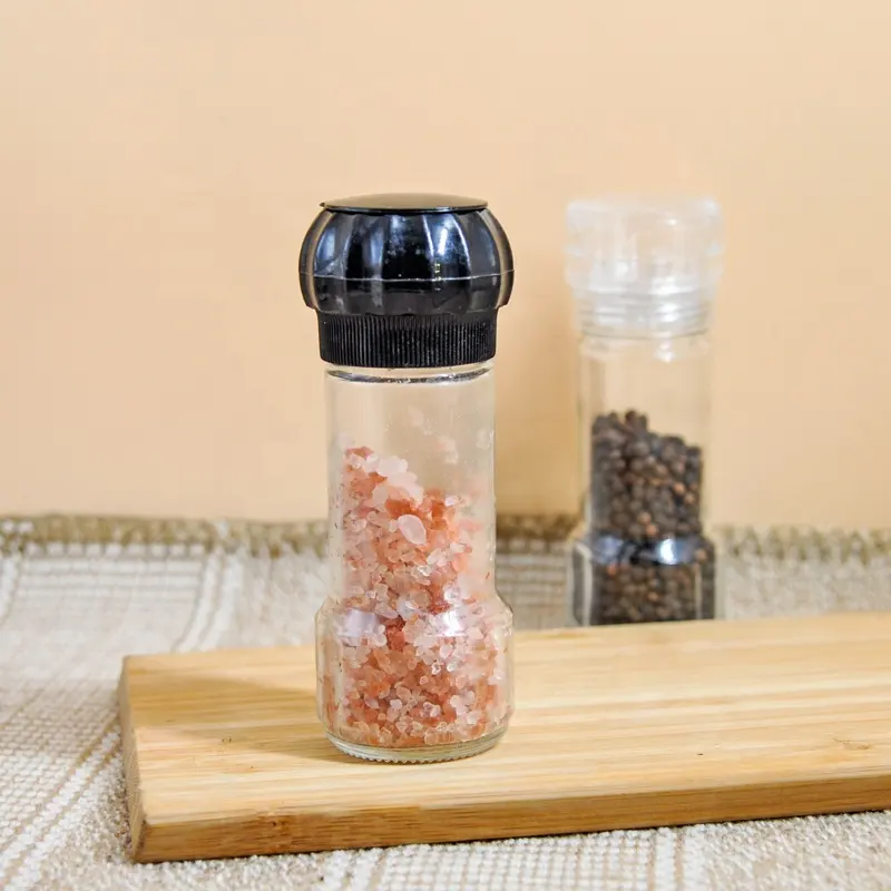 キッチン用透明手動塩チリミルグラインダーペッパー