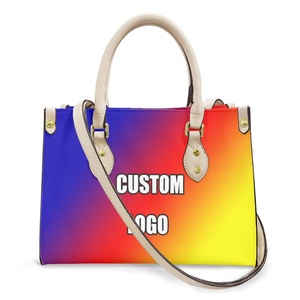 Sac personnalisé Jésus Agneau Croix Pu Sac Bas quantité minimale de commande Impression DropShip Cuir Biblle Sac à main pour les femmes - Product Image 5