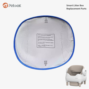 PETOAK 3-in-1 Eco-Friendly Waterproof Circle Liner for Open Top Smart <strong>Cat</strong> <strong>Litter</strong> <strong>Box</strong> Anti-Leak Odor Resistant Fabric Mat - Product Image 1