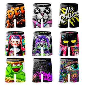 Boxer Personalizzati da <span class=keywords><strong>Uomo</strong></span> Taglie Forti Sportivi ad Asciugatura Rapida con Stampa Grafica Digitale Anime e Cartoni Animati - Product Image 1