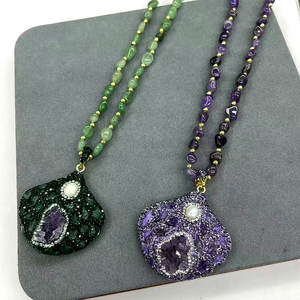 Collar CH-LHN1576 de Lujo <span class=keywords><strong>con</strong></span> Colgante de la Virgen María/<span class=keywords><strong>San</strong></span> <span class=keywords><strong>Benito</strong></span>/<span class=keywords><strong>Cruz</strong></span> Dorada, Colgante Religioso de Concha, Cadena Simple al por Mayor, Collar para Mujer - Product Image 5