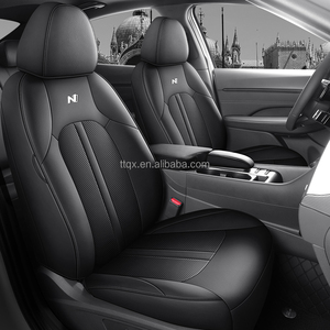 Coprisedili Auto in Pelle Nera alla Moda, Personalizzati e Avvolgenti per <span class=keywords><strong>Hyundai</strong></span> Sonata 2020-2026, Set Completo per un Upgrade Elegante degli <span class=keywords><strong>Interni</strong></span> Auto - Product Image 1