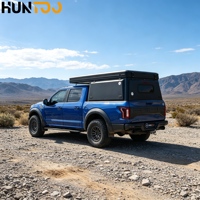 Carpa Rígida Desplegable Huntoo para Camioneta, Techo de Aluminio para Camioneta, Compatible con Ford F150, Ram 1500, Jeep Gladiator