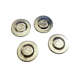 Magnetic Badge Circular Metal Pin On 20x2.5x1.0mm For Employee <b>Name</b> <b>Tags</b> Foshan Origin Solid Color - Product Image 4