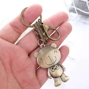 Keychain Wholesale Personalized Promotion Father's Day Gifts Metallic Custom Logo Keychain