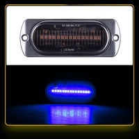 Feu de signalisation latéral à LED avec lentille fumée, clignotant d'avertissement pour camion, remorque, véhicule d'urgence, montage sur pare-chocs avant