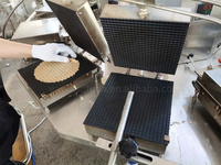 Fabricant automatique de cône de gaufre de crème glacée de prix usine faisant la machine