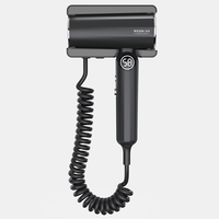 Pengering Rambut Dinding Elektrik Weshcan Kecepatan Tinggi Motor BLDC 110000RPM Kecepatan Angin 29m/s 500M Ion Negatif Ionik 1600W Hotel