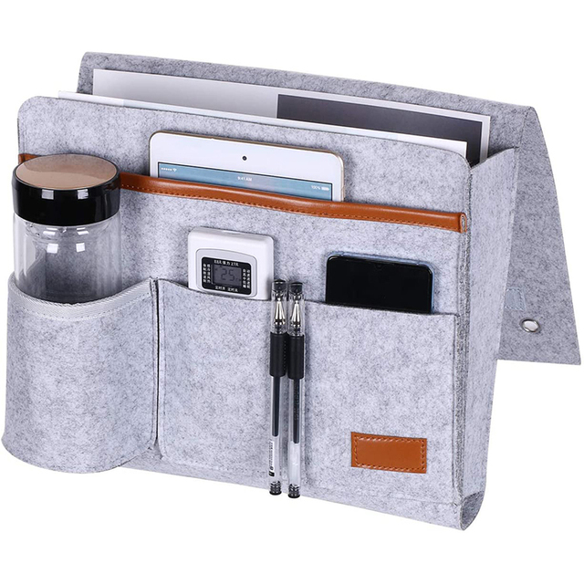 Amazing Design 100% Polyester Felt Bunk Bedside Hanging Storage With Bottle Bag