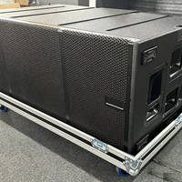 PA VIO 218 Subwoofer actif professionnel double 18 pouces 2400W RMS, enceinte extérieure avec DSP FIR allemand pour scène, concert, événement
