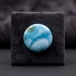 Piedras preciosas Larimar naturales brillantes redondas de 4mm de alta calidad, precio al por mayor, piedras preciosas sueltas certificadas IGI de República Dominicana - Product Image 3
