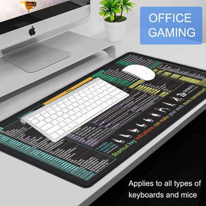 Xl lớn chơi game Mousepad với Non-Slip khâu cạnh Excel phím tắt cheat Sheet cho PC văn phòng bảng tính Bàn phím sử dụng - Product Image 6