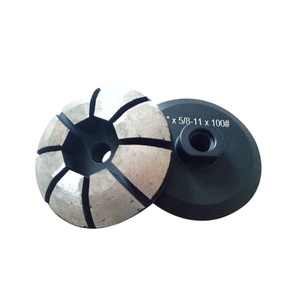 Discos <span class=keywords><strong>de</strong></span> Pulido para Pisos con Unión Metálica <span class=keywords><strong>de</strong></span> Diamante, Forma <span class=keywords><strong>de</strong></span> Cuenco, OEM 6 # -400 #   Grano para Pisos <span class=keywords><strong>de</strong></span> Granito, Mármol y Concreto - Product Image 1